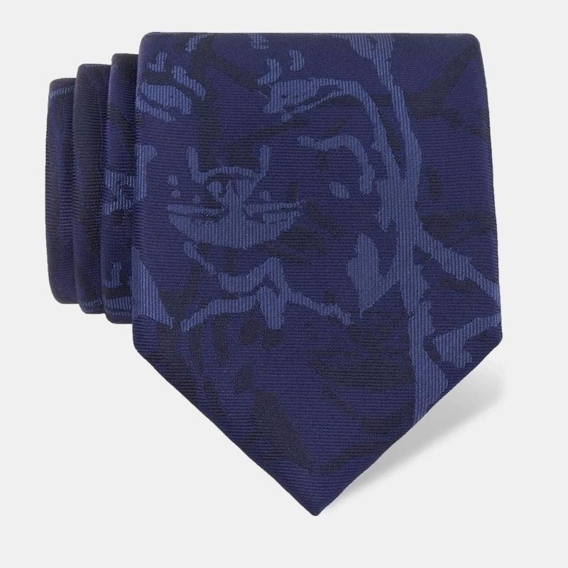 Cravat CROATA Clasicum Thematic  Lynx Blue  Silk 100%  