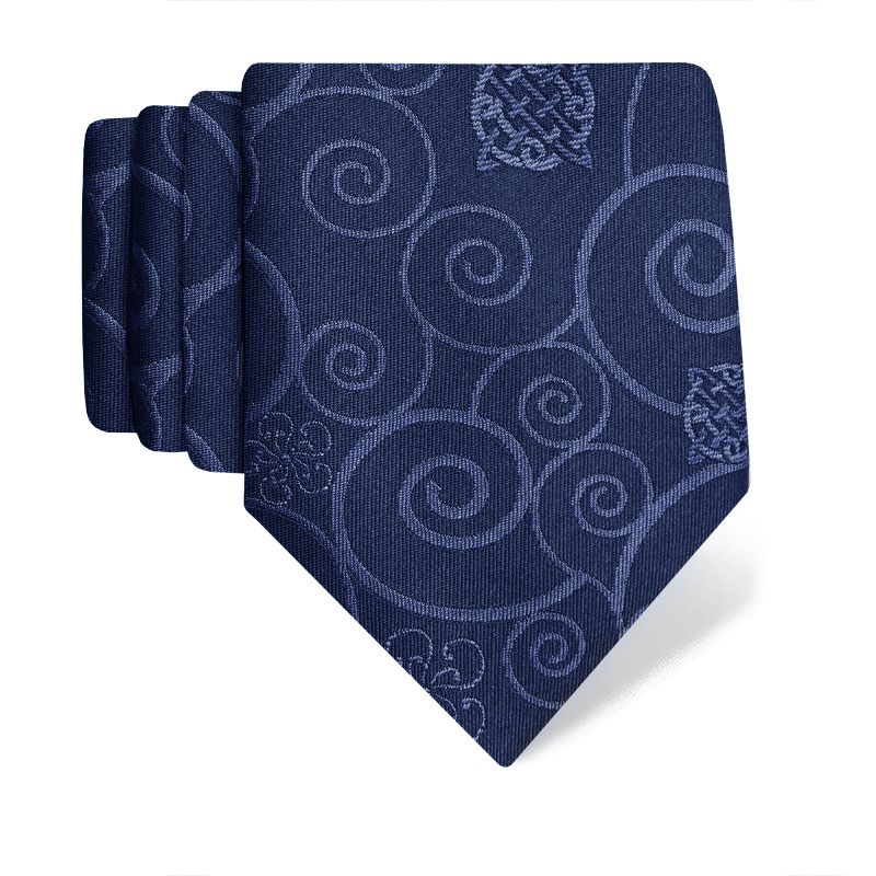 Cravat CROATA Thematic  Secession Blue  Silk 100%  