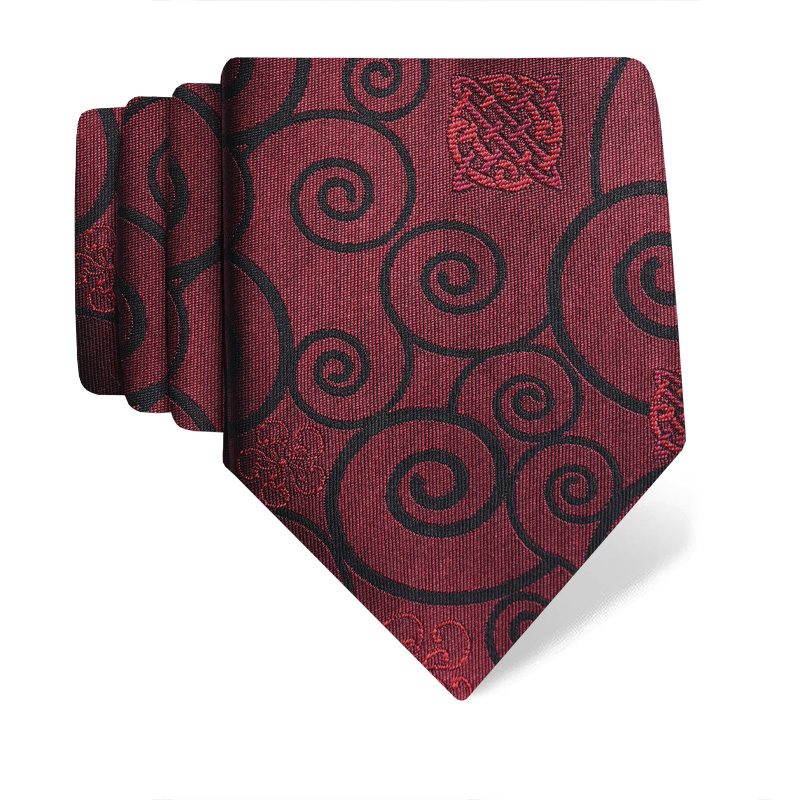 Cravat CROATA Thematic  Secession Red  Silk 100%  