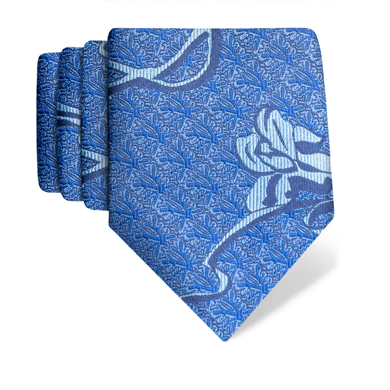 Cravat CROATA Thematic  Secession Blue  Silk 100%  