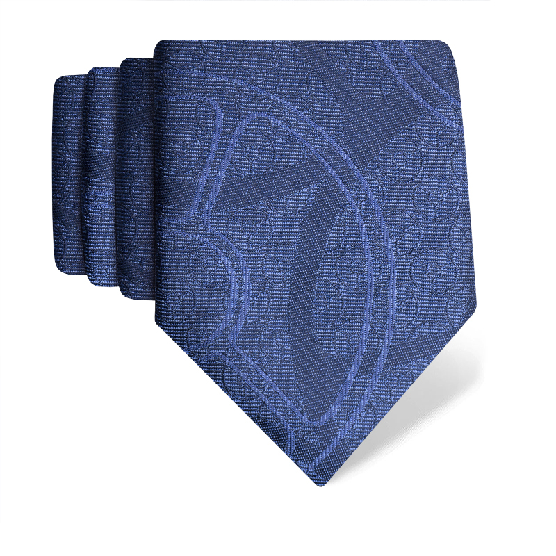 Cravat CROATA Thematic  Alka of Sinj Blue  Silk 100%  