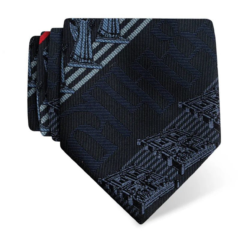 Cravat CROATA Thematic  Split Dark blue  Silk 100%  