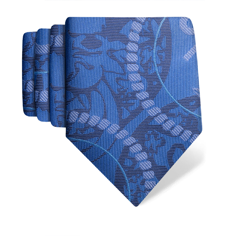 Cravat CROATA Thematic  Dubrovnik Blue  Silk 100%  