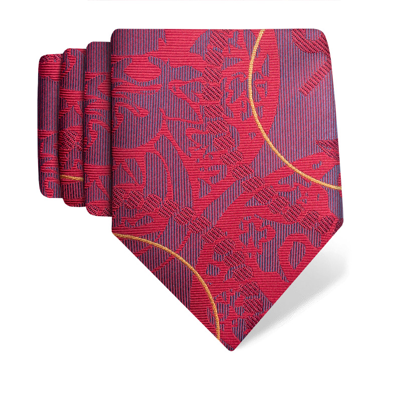 Cravat CROATA Thematic  Dubrovnik Red  Silk 100%  