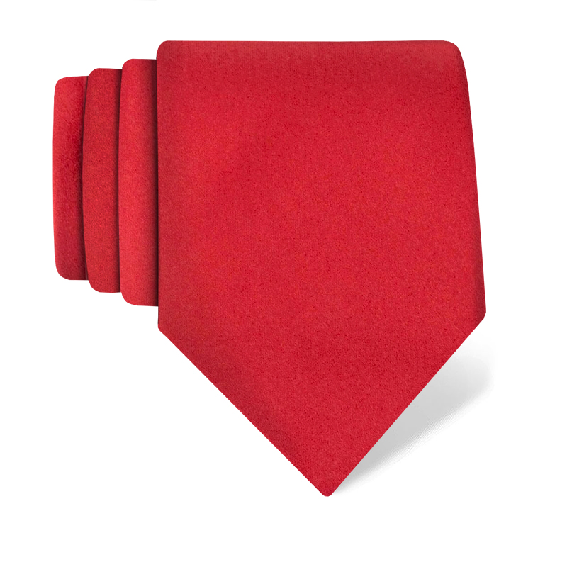 Cravat CROATA Brijuni Classic  Solid Red  Silk 100%  