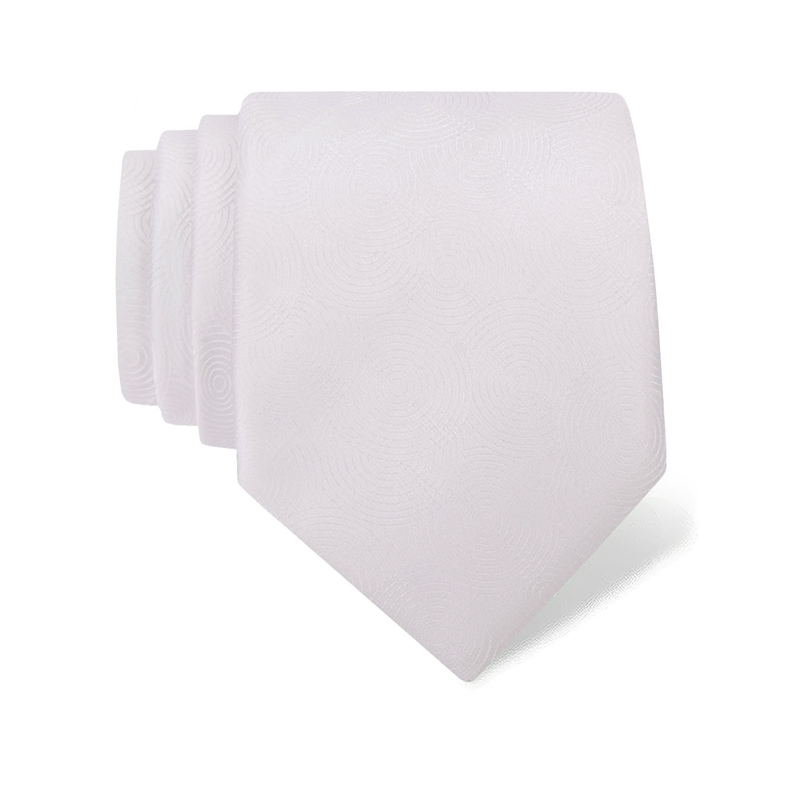 Cravat CROATA Festum Classic  Ovals White  Silk 100%  