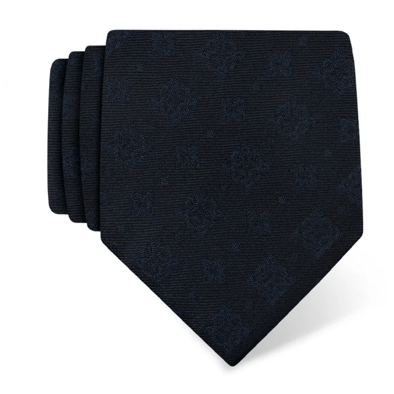 Cravat Festum Thematic  Braiding Dark blue  Silk 100%  