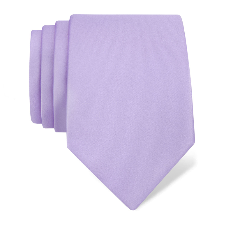 Cravat CROATA Classic  Solid Purple  Silk 100%  