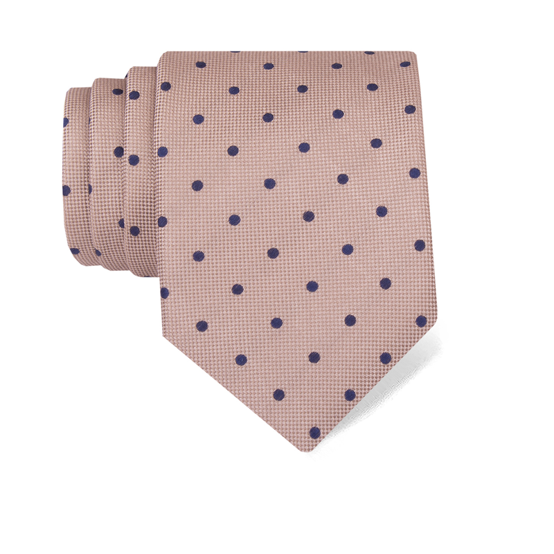 Cravat CROATA Clasicum Classic  Dots Light brown  Silk 100%  