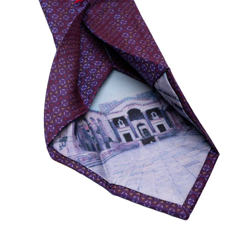 Cravat CROATA Dubrovnik Classic  Other Purple  Silk 100%  