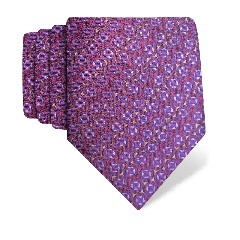 Cravat CROATA Dubrovnik Classic  Other Purple  Silk 100%  