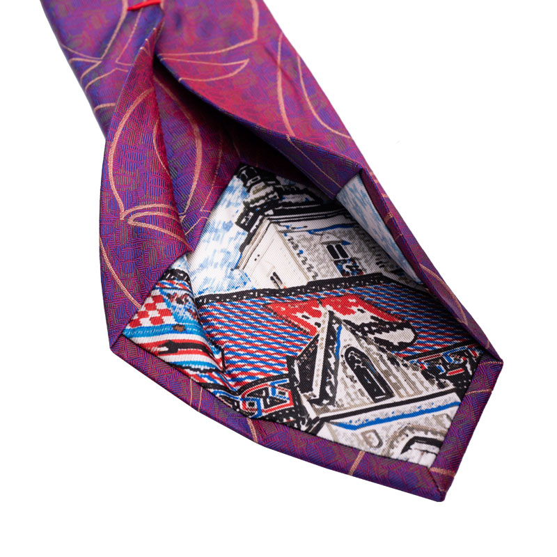 Cravat CROATA Dubrovnik Classic  Other Purple  Silk 100%  