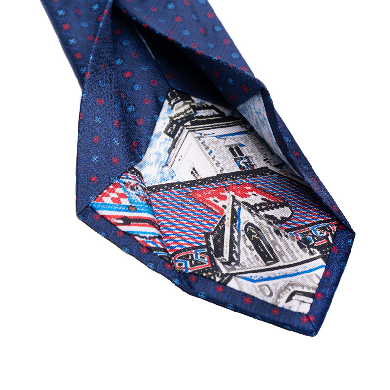 Cravat CROATA Dubrovnik Classic  Other Dark blue  Silk 100%  