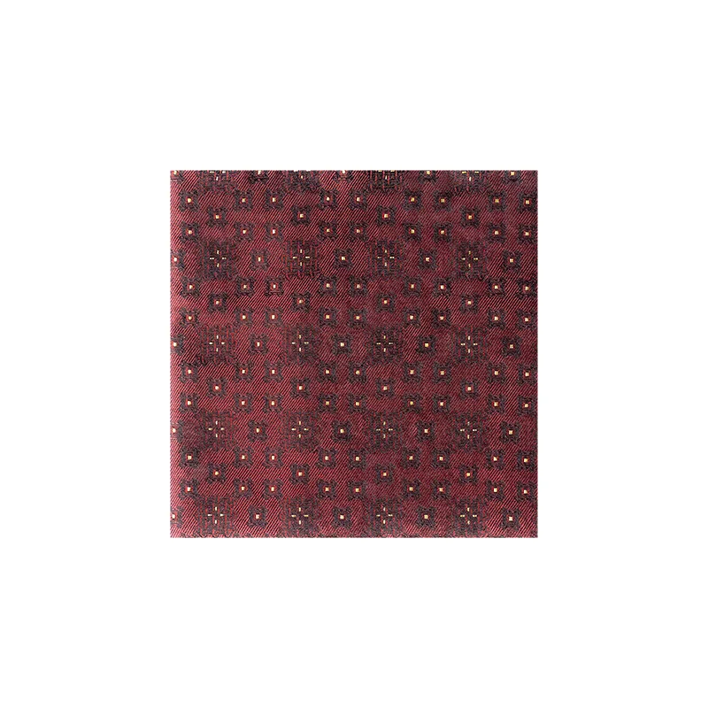 Pocket square AuHRum Thematic  Braiding Wine red  Silk 87%,Metalized silk thread(gold)13%  