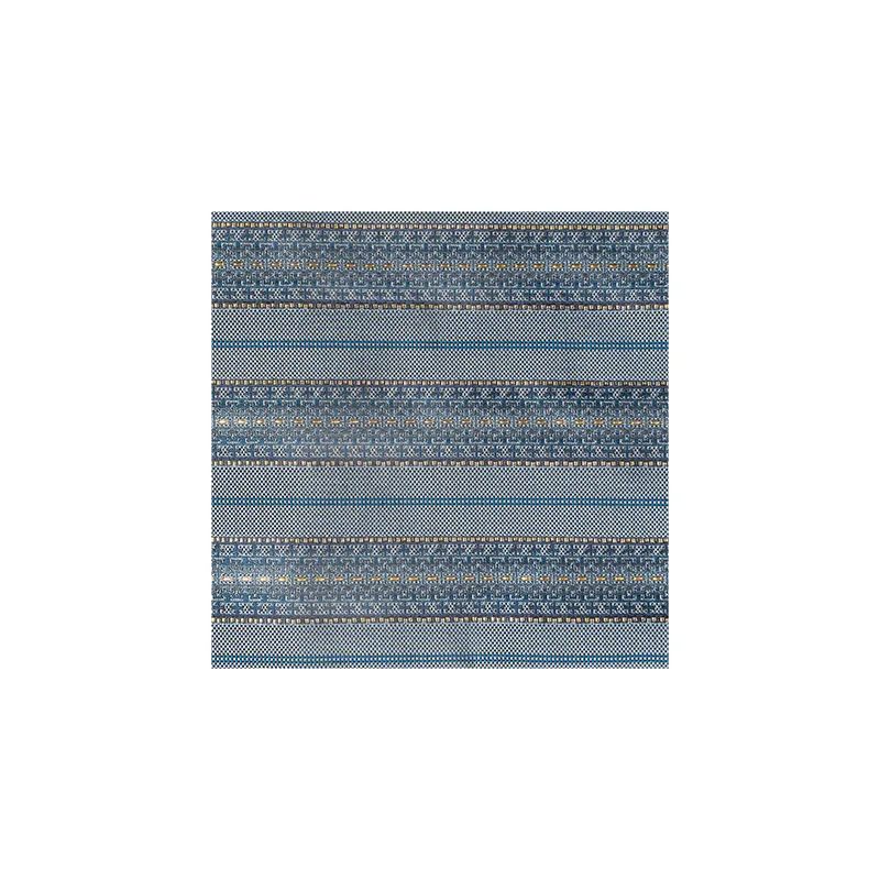 Pocket square AuHRum Thematic  Glagolitic alphabet Light blue  Silk 95%, Metalized fiber (gold)5%  