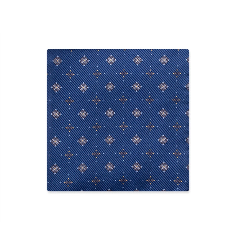 Pocket square CROATA Classic Classic Squares Blue  Silk 100%  