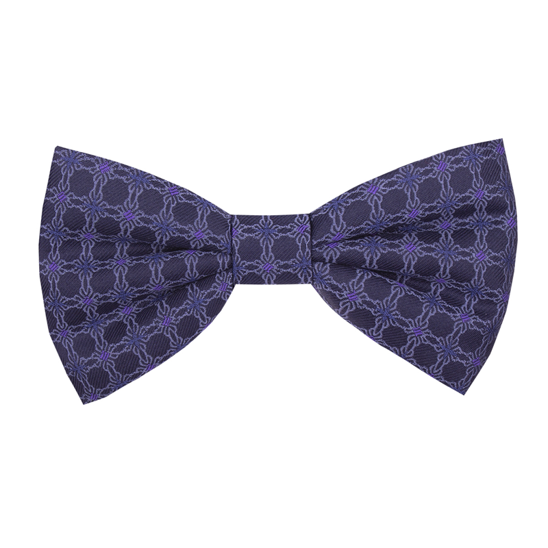 Bow tie CROATA Thematic Pre-tied bow tie Zagreb cathedral Dark blue  Silk 100%  