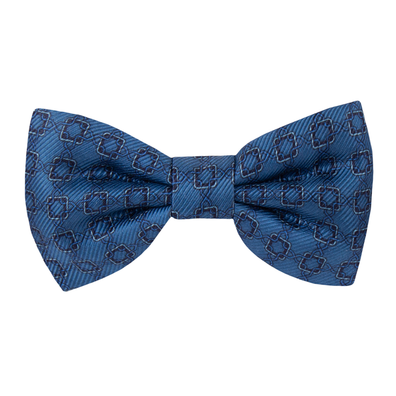 Bow tie CROATA Thematic Pre-tied bow tie Braiding Blue  Silk 100%  