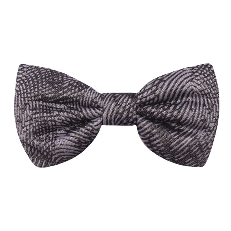 Bow tie CROATA Clasicum Thematic Pre-tied bow tie Fingerprints by Ivan Vučetić Black  Silk 100%  