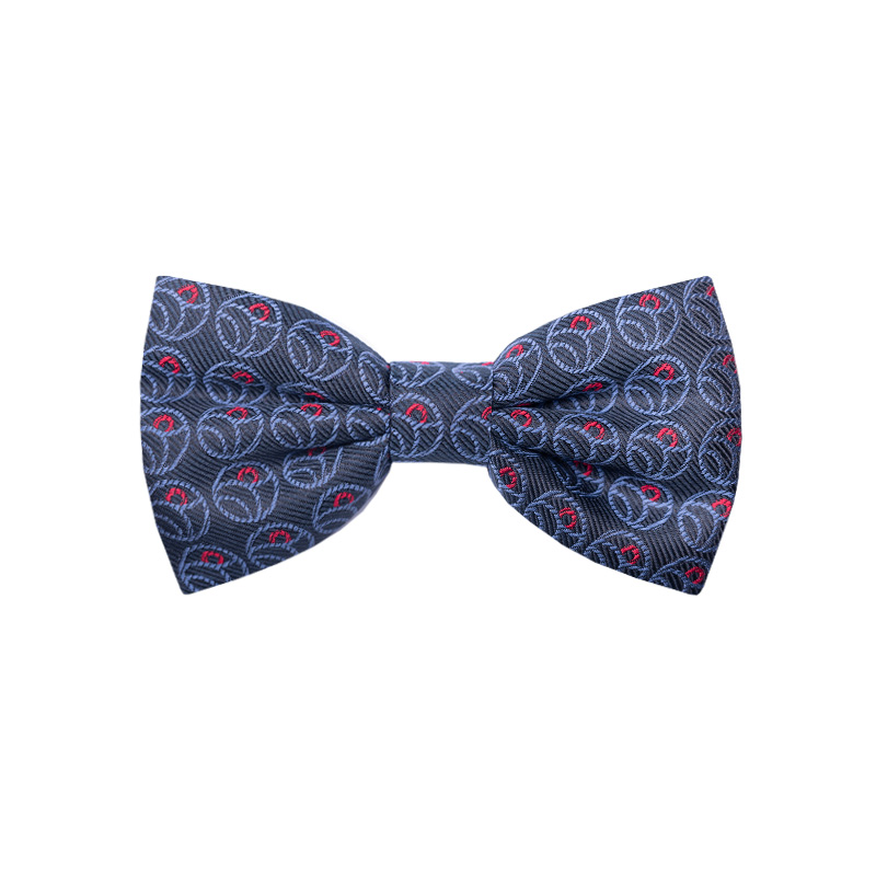 Bow tie CROATA Thematic Pre-tied bow tie Secession Dark blue  Silk 100%  