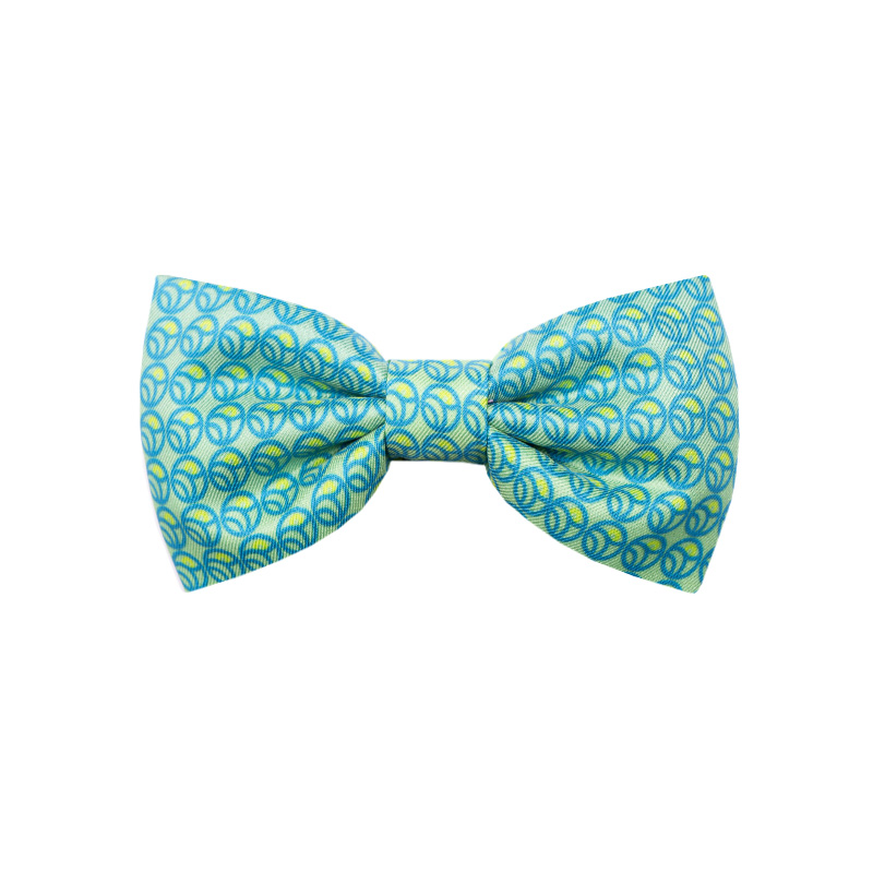 Bow tie CROATA Thematic Pre-tied bow tie Secession Green  Silk 100%  