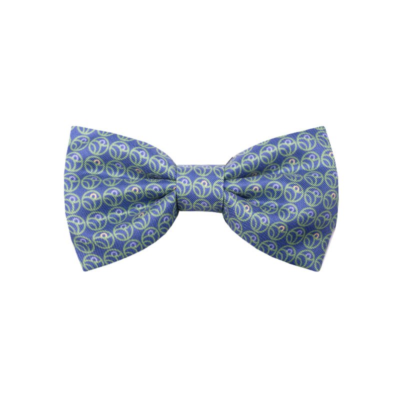 Bow tie CROATA Thematic Pre-tied bow tie Secession Blue  Silk 100%  