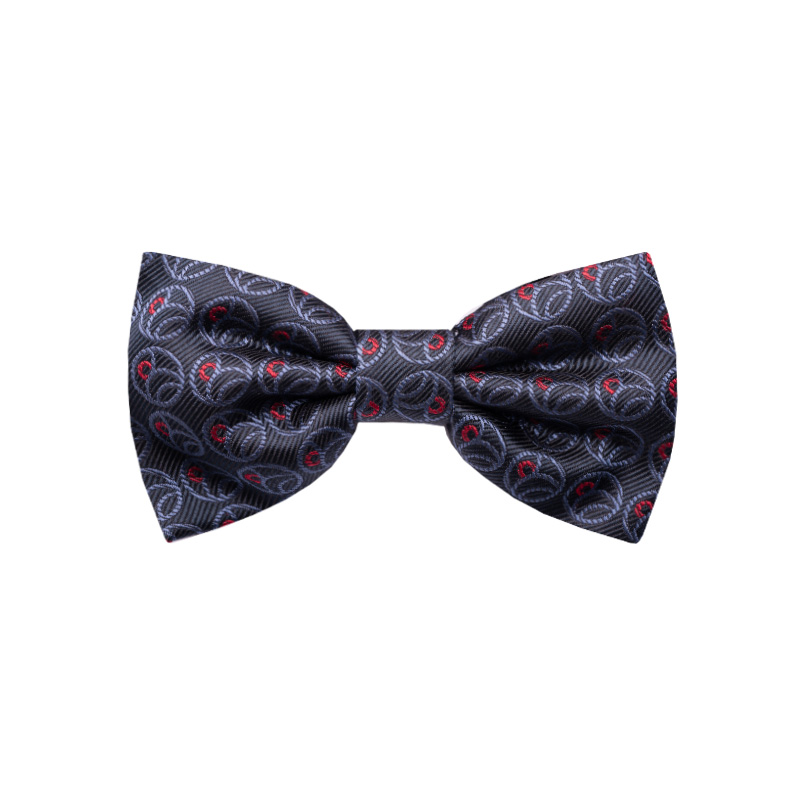 Bow tie CROATA Thematic Pre-tied bow tie Secession Black  Silk 100%  