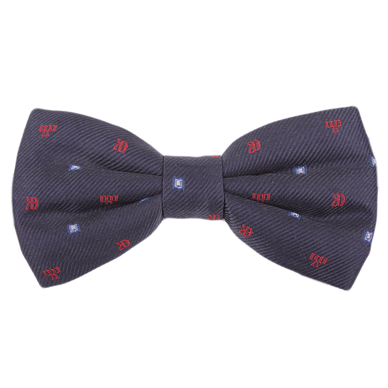 Bow tie CROATA Brijuni Thematic Pre-tied bow tie Glagolitic alphabet Dark blue  Silk 100%  