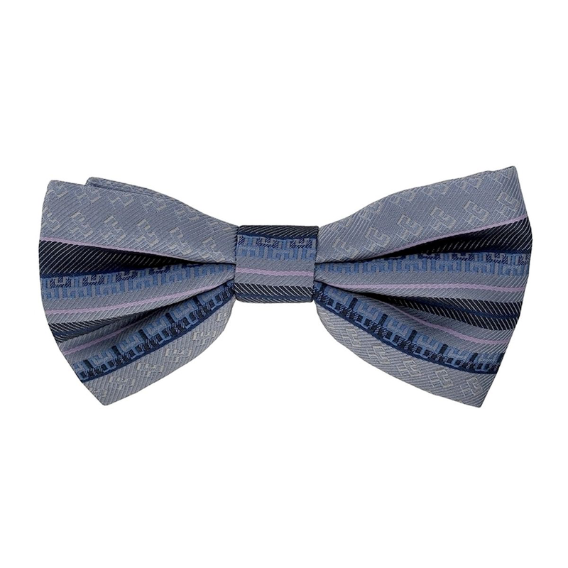 Bow tie CROATA Brijuni Thematic Pre-tied bow tie Glagolitic alphabet Blue  Silk 100%  