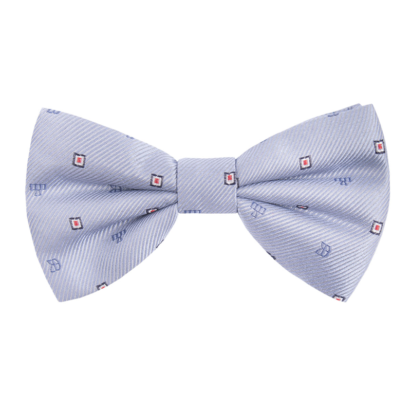 Bow tie CROATA Brijuni Thematic Pre-tied bow tie Glagolitic alphabet Grey  Silk 100%  