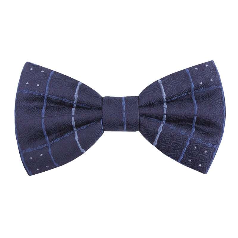 Bow tie CROATA Brijuni Thematic Pre-tied bow tie Braiding Dark blue  Silk 100%  