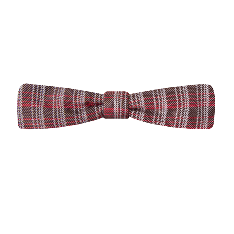 Bow tie CROATA Clasicum Classic Classic Checked Brown  Silk 100%  