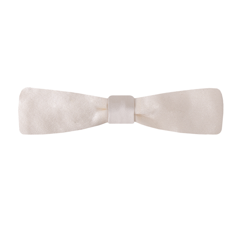 Bow tie CROATA Classic Classic Solid White  Silk 100%  