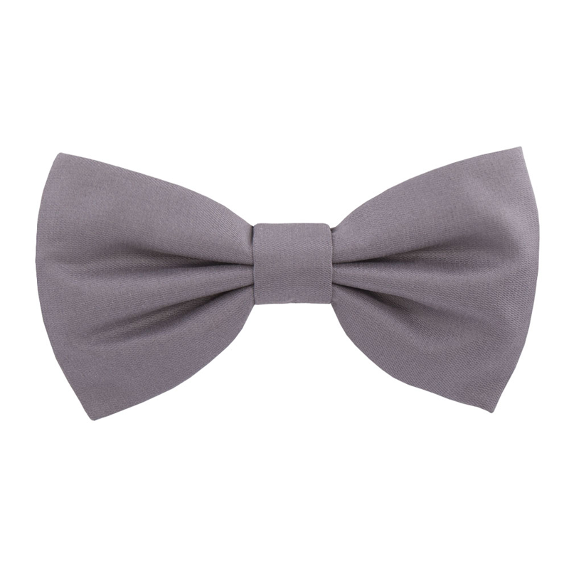 Bow tie CROATA Classic Classic Solid Grey  Silk 100%  