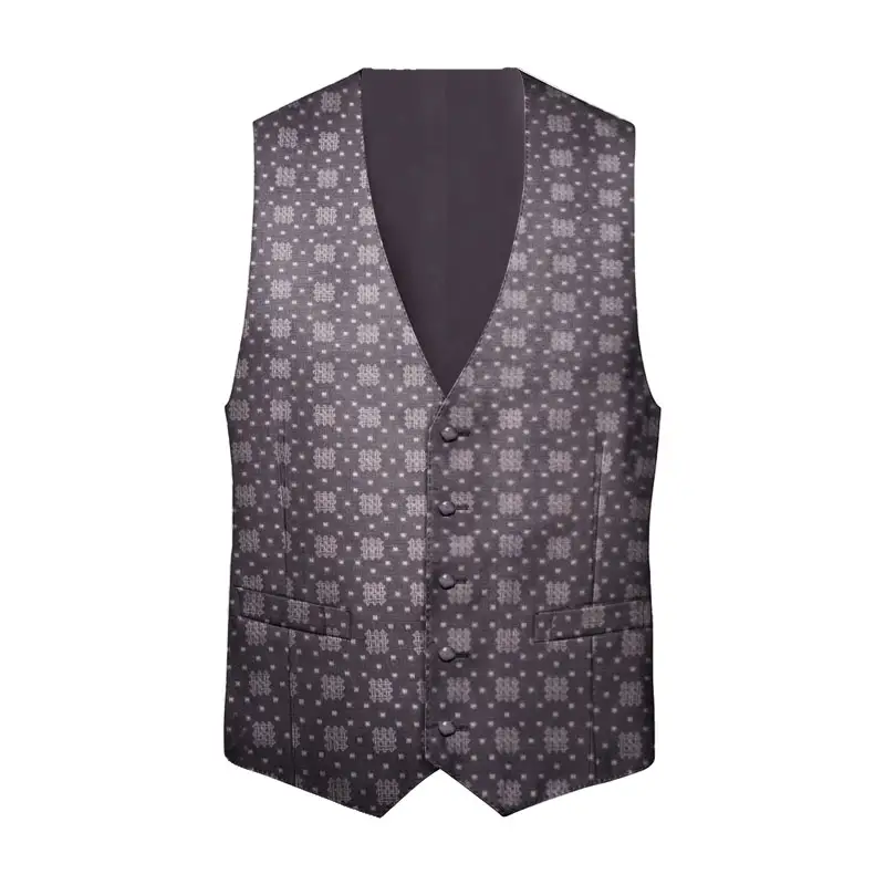 Waistcoat CROATA AuHRum Thematic  Braiding Black  Silk 87%, Metalized silk threads (gold) 13%  