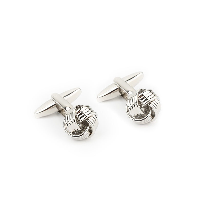 Cufflinks CROATA  Classic  Silver  Base metal coated with non-noble metal  