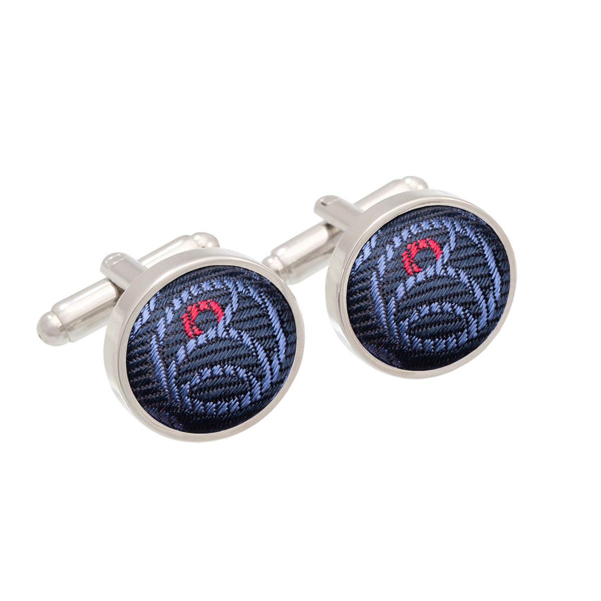 Cufflinks Thematic  Secession Dark blue  Silk 100%  