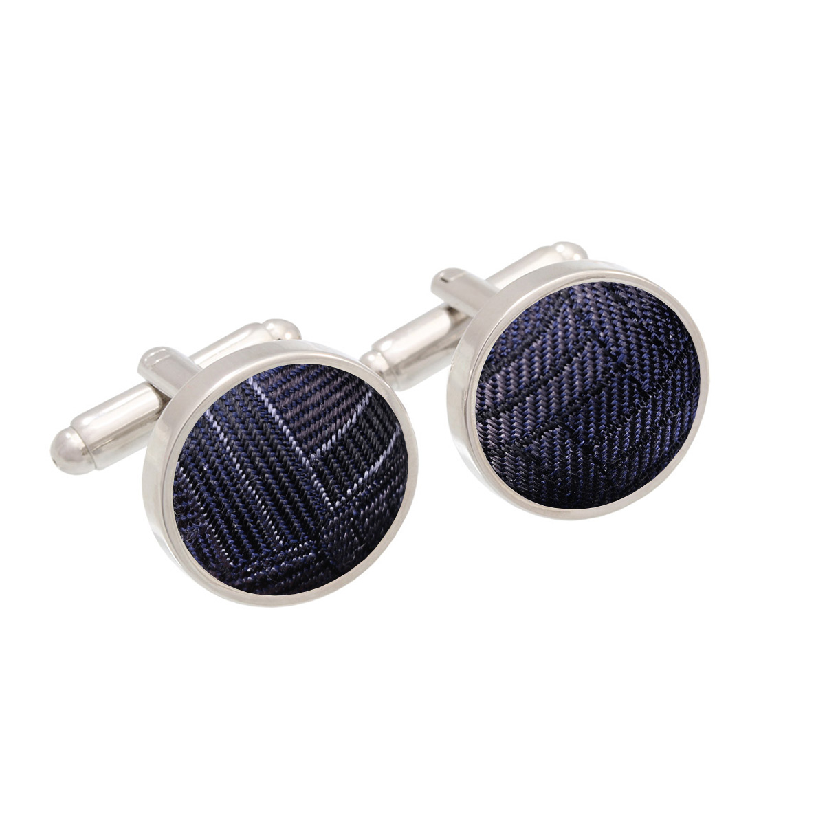 Cufflinks CROATA Thematic  Braiding Black  Silk 100%  