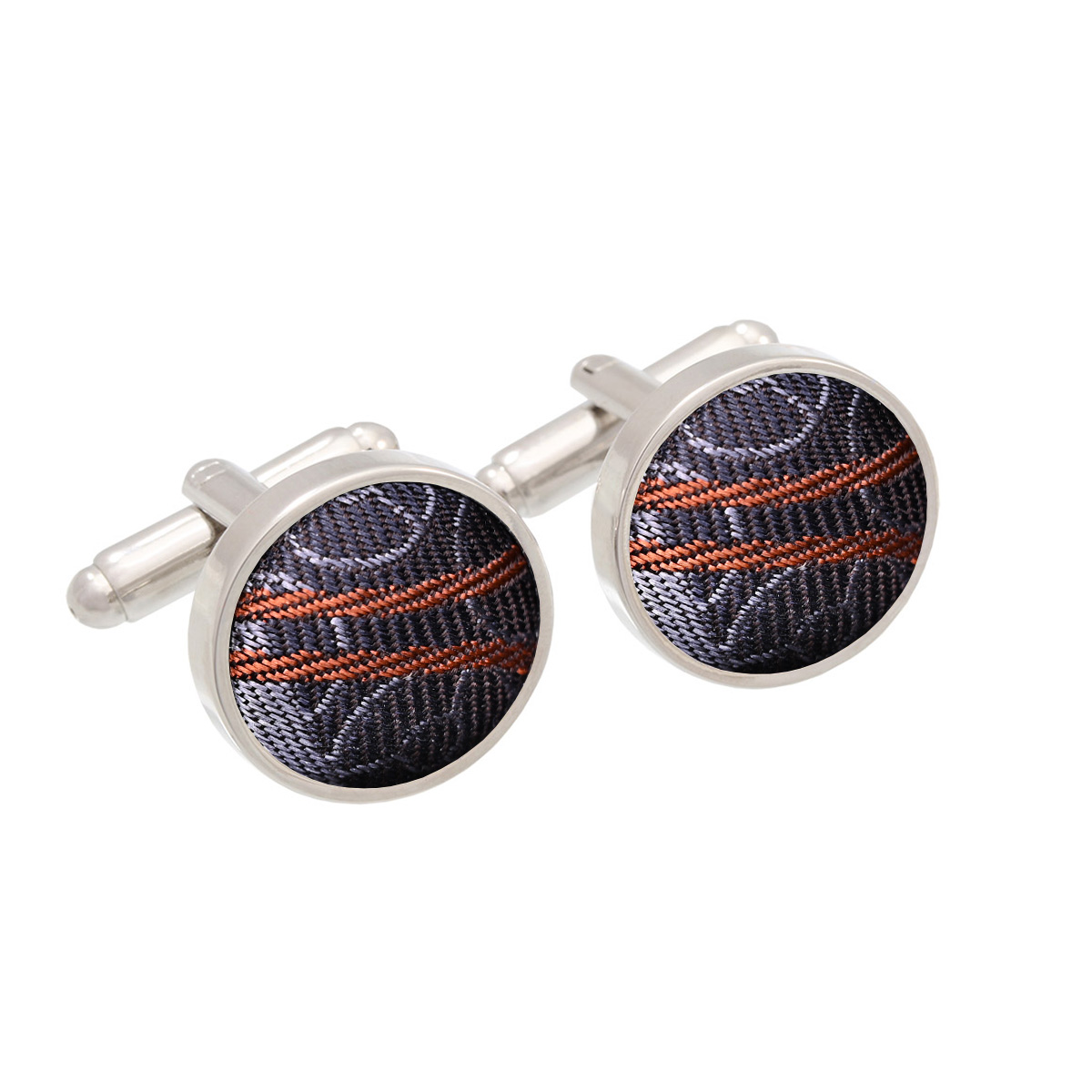 Cufflinks CROATA Thematic  Alka of Sinj Grey  Silk 100%  