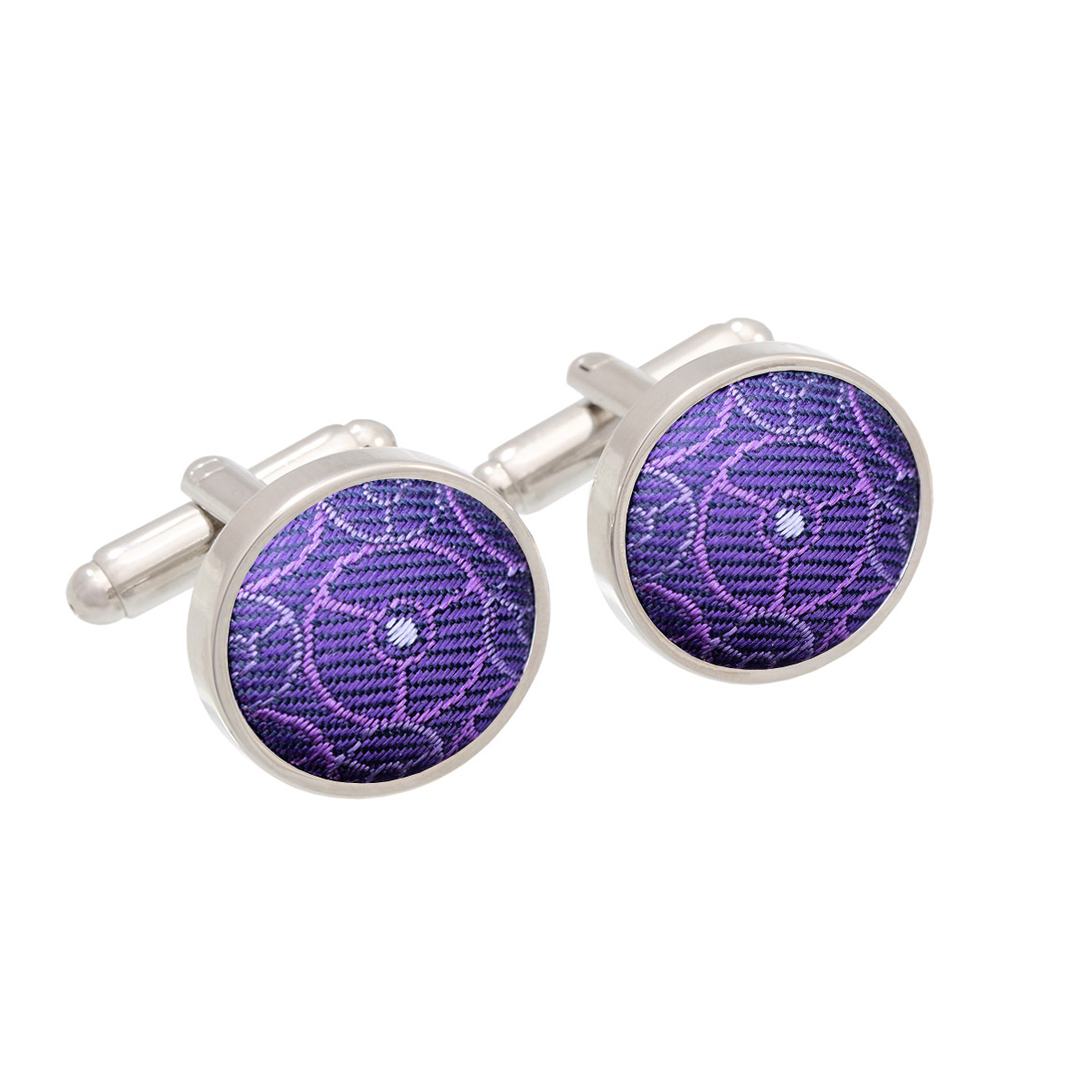 Cufflinks CROATA Thematic  Alka of Sinj Purple  Silk 100%  