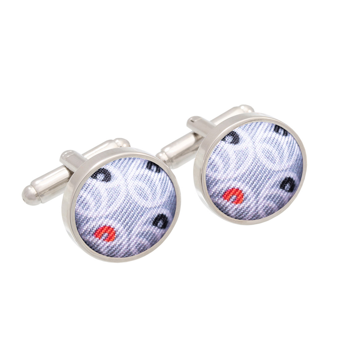 Cufflinks CROATA Thematic  Secession Grey  Silk 100%  