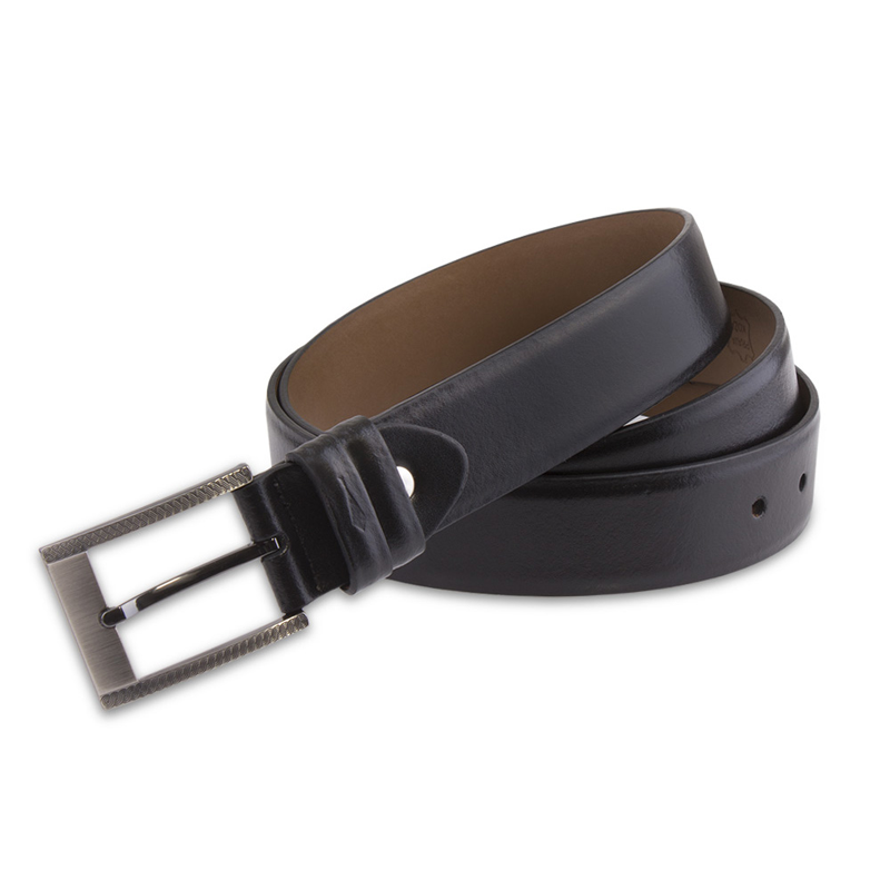 Belt CROATA Thematic Single tongue buckle Braiding Black  Leather 100%  