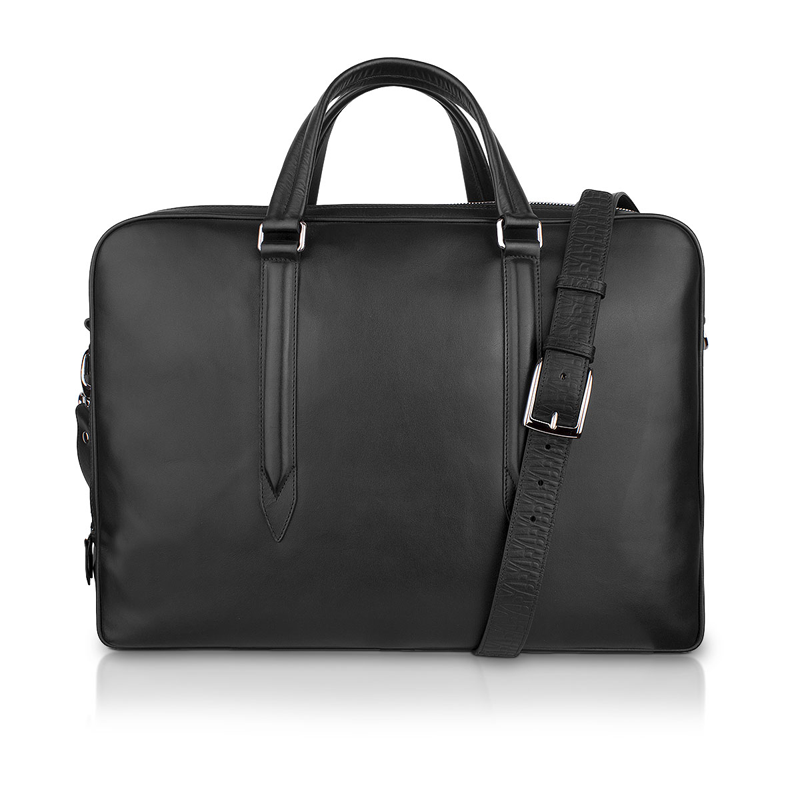 Laptop bag CROATA Clasicum Thematic Thematic Thematic Black  Leather 100%  