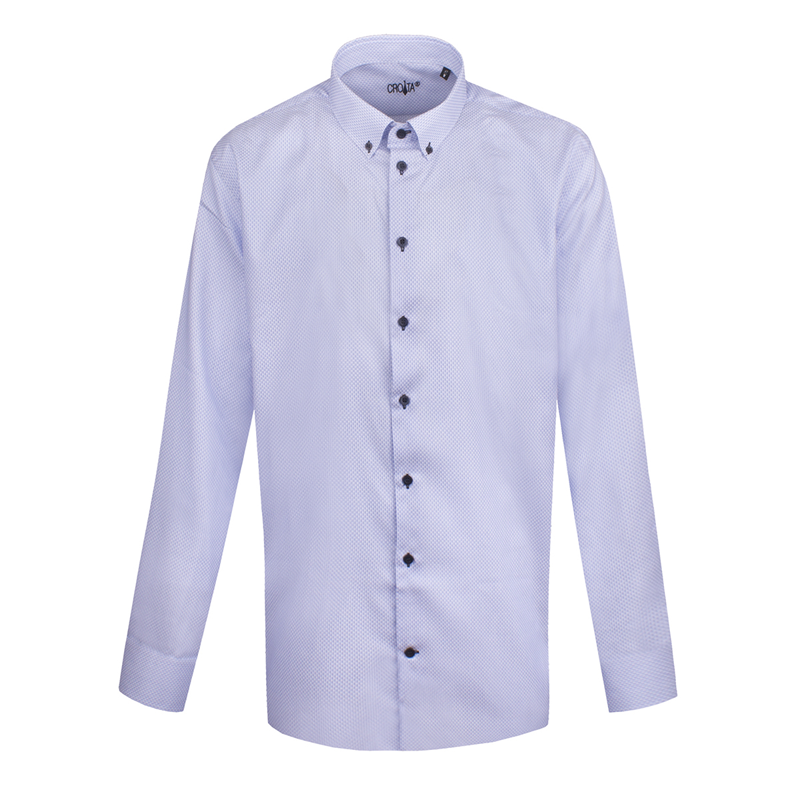 Dress shirt CROATA Trend Classic Regular Other Light blue  Cotton 100%  Long sleeve